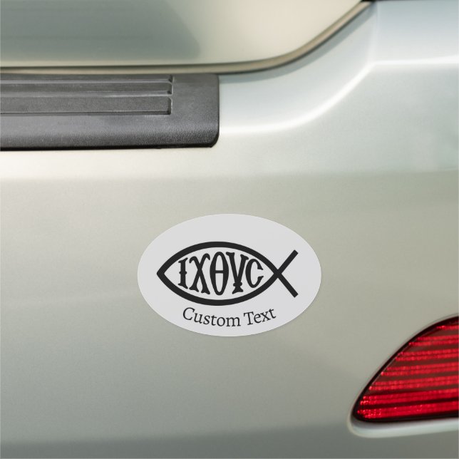 Ichthys Christian Symbol Car Magnet (In Situ)