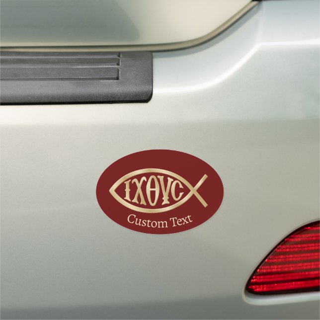 Ichthys Christian Symbol Car Magnet (In Situ)