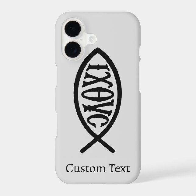Ichthys Christian Symbol Case-Mate iPhone Case (Back)