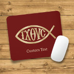 Ichthys Christian Symbol Mouse Pad