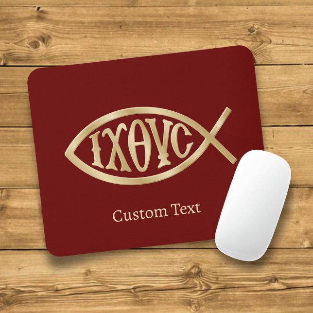 Ichthys Christian Symbol Mouse Pad (Creator Uploaded)