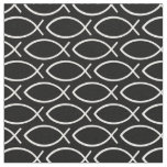 Ichthys Christian Symbol Pattern Fabric