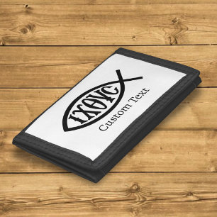 Ichthys Christian Symbol Tri-fold Wallet