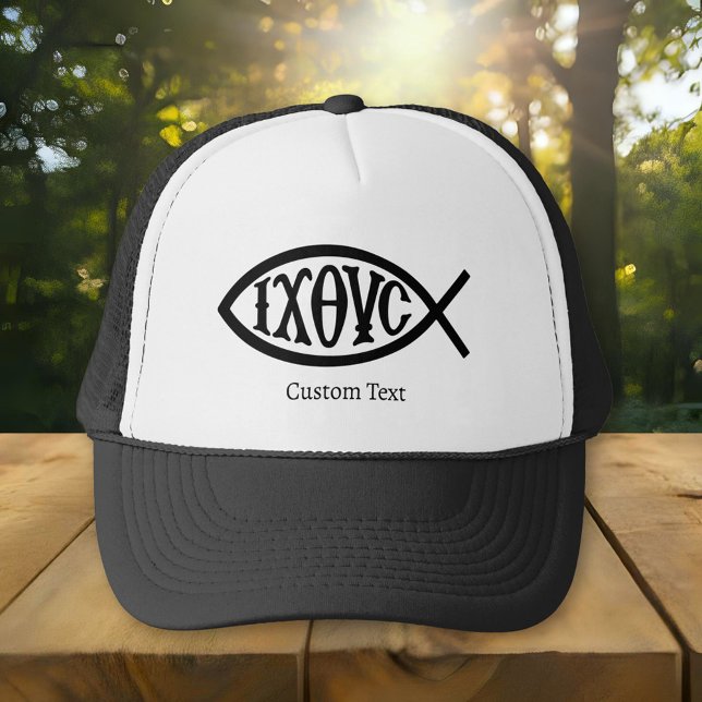 Ichthys Christian Symbol Trucker Hat (Creator Uploaded)