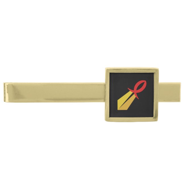 Ichthys Sword Gold Finish Tie Bar (Front)