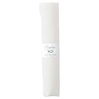 Ichthys Waves Blue - Modern Boy's Baptism Napkin Bands
