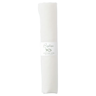 Ichthys Waves Green - Modern Boy's Baptism Napkin Bands