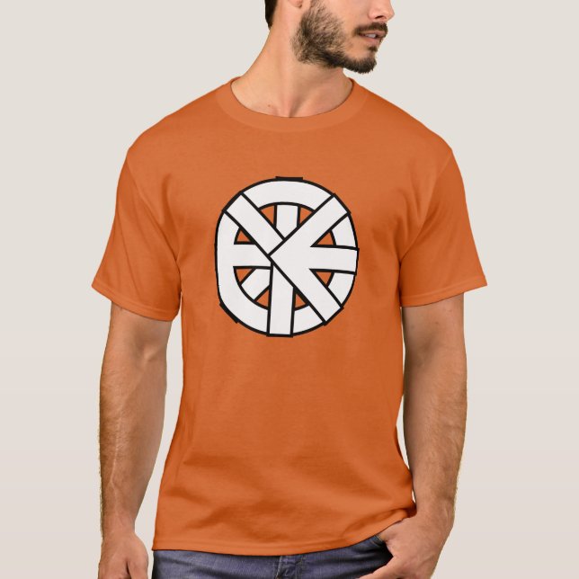 Ichthys Wheel Symbol T-Shirt (Front)