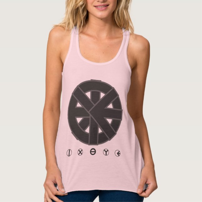 Ichthys Wheel Symbol Tank Top (Front)