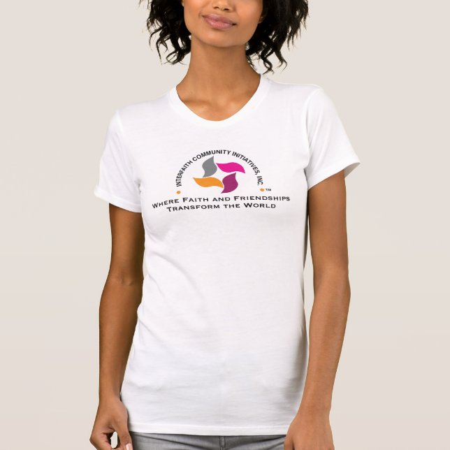 ICI Branded Classic Women's T-Shirt (White) (Front)