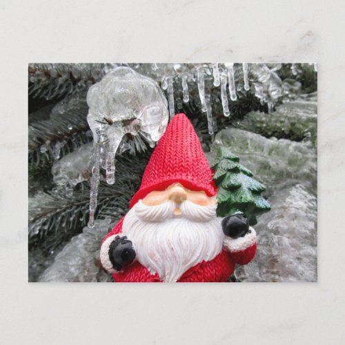 Icicle Gnome 03 Holiday Postcard