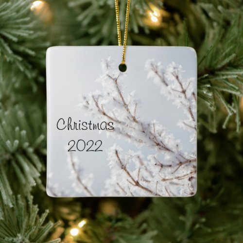 Icicle Holiday Collection Ceramic Ornament