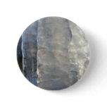 Icicles Abstract Blue Winter Photography Button