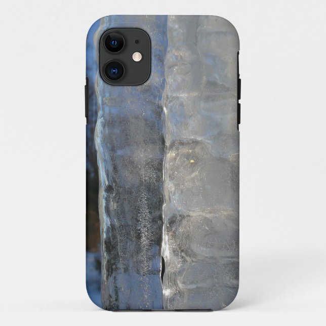 Icicles Abstract Blue Winter Photography Case-Mate iPhone Case (Back)
