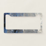 Icicles Abstract Blue Winter Photography License Plate Frame