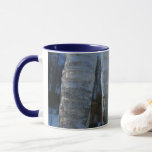 Icicles Abstract Blue Winter Photography Mug