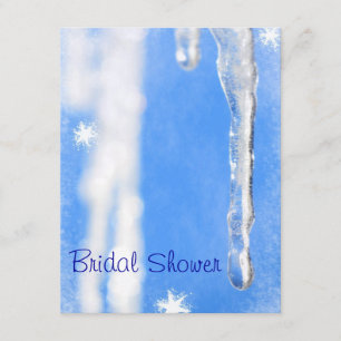 Icicles Custom Bridal Shower Invitation