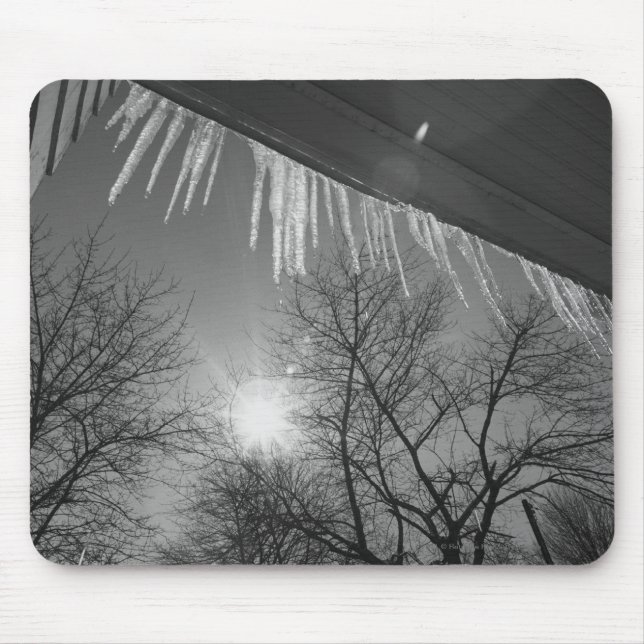 Icicles on roof and sun mouse pad (Front)