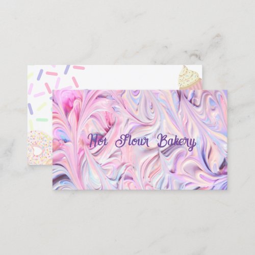 Icing bakery business card