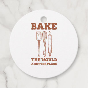 Icing Spatula Whisk and Rolling Pins Bake The Worl Favor Tags