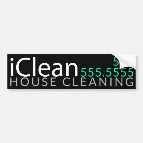 ICleanHouse Cleaning Window Cleaning Promotional Bumper Sticker