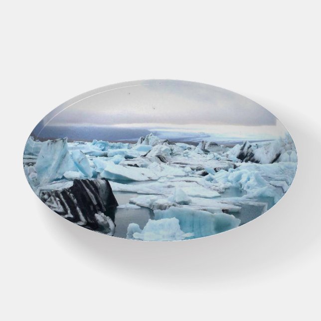 Icleand glacier - paperweight (Front)