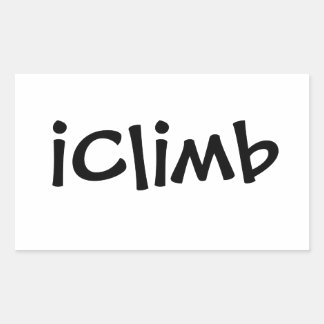 iClimb Rectangular Sticker