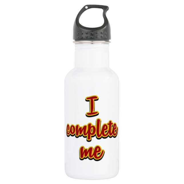 ICM Red/Yellow Stainless Steel Water Bottle (Front)
