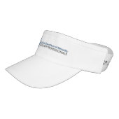 ICMCP Logo'd Visor, White Visor (Angled)