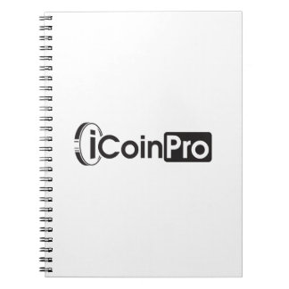 iCoinProLogo Black Notebook