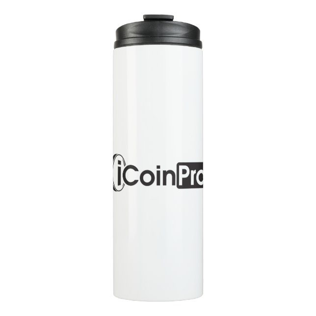 iCoinProLogo Black Thermal Tumbler (Front)