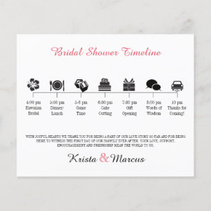 Icon Bridal Shower Program