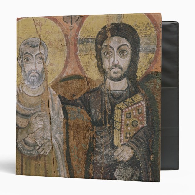 Icon depicting Abbott Mena with Christ Binder (Front/Inside)