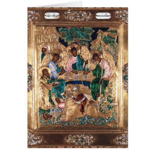 Icon depicting Abraham and the Three Angels Cards (Front)