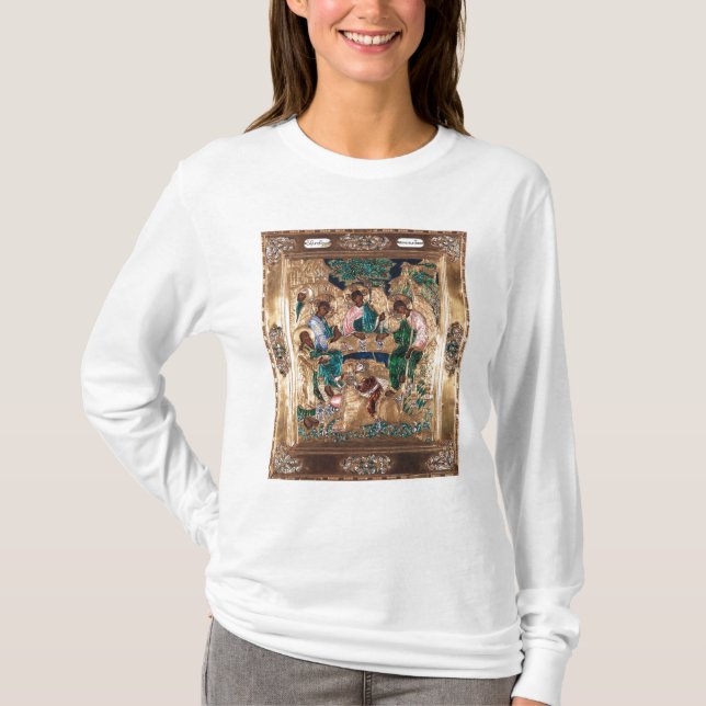 Icon depicting Abraham and the Three Angels T-Shirt (Front)