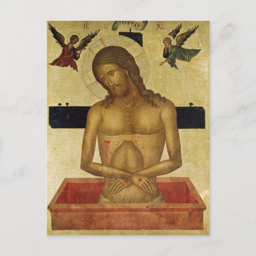 Icon depicting Christ in the tomb Postcard