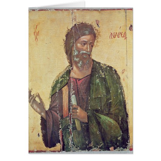 Icon depicting St. Andrew Cards (Front)