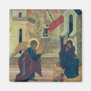 Icon depicting the Annunciation Magnet