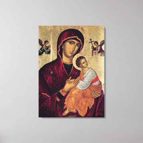 Icon depicting the Holy Mother of the Passion Canvas Print
