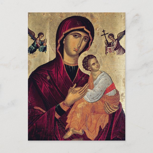 Icon depicting the Holy Mother of the Passion Postcard (Front)