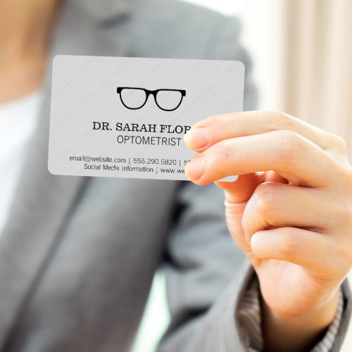 Icon Glasses Prescription  Optometrist Business Card