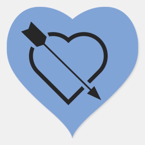 icon_heart_arrow_black_love heart sticker