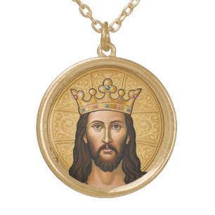 Icon of Christ Gold Plated Necklace