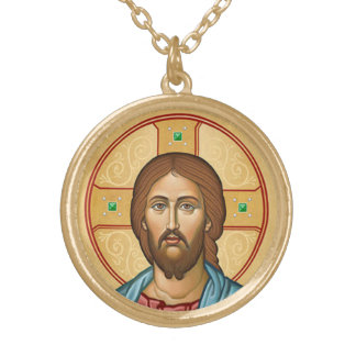 Icon of Christ Gold Plated Necklace