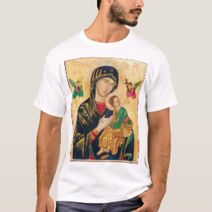 Icon of Mary with Jesus T-Shirt