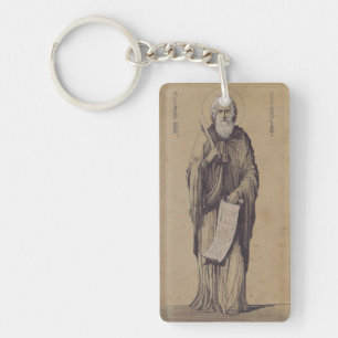 Icon of Saint Elijah the Prophet Holy Art Keychain