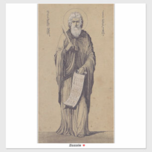 Icon of Saint Elijah the Prophet Holy Art Sticker