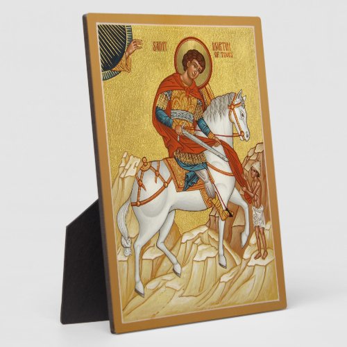 Icon of Saint Martin of Tours Plaque