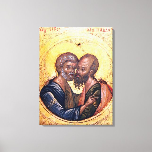 Icon of SS. Peter and Paul Canvas Print (Front)