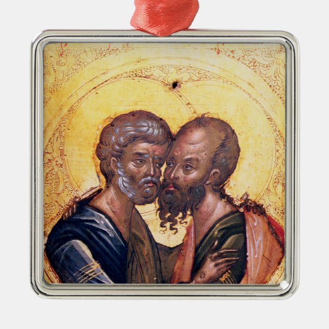 Icon of SS. Peter and Paul Metal Ornament (Front)